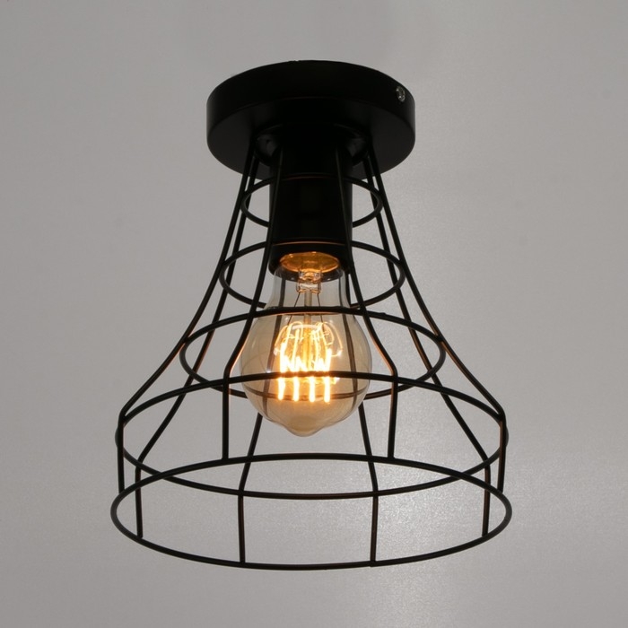 Люстра  Люстра "Конти" 1х60Вт E27 черный 18х18х22 см.