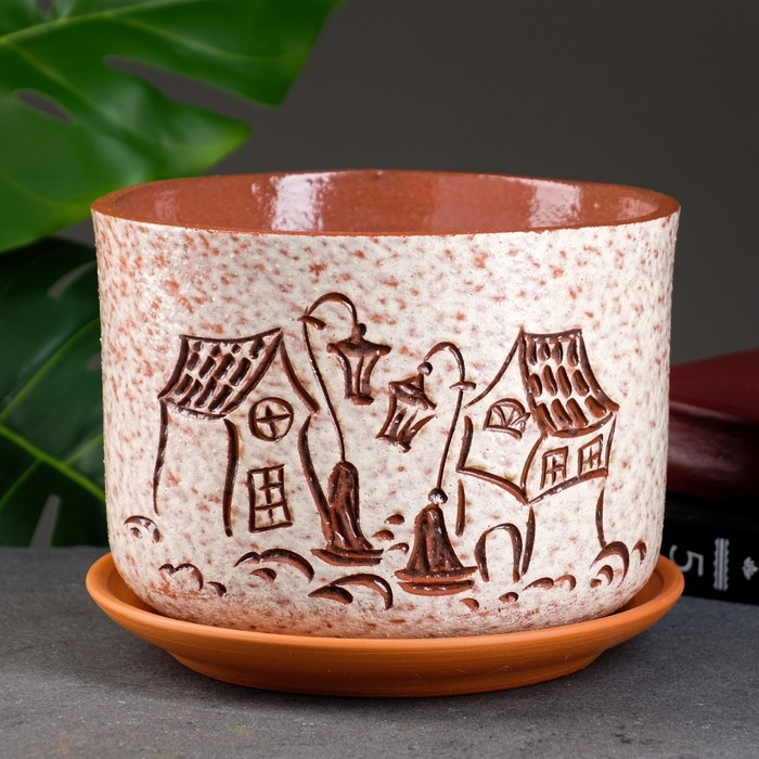 Горшок цветочный Горшок цветочный "Атлант" фонари 3 л