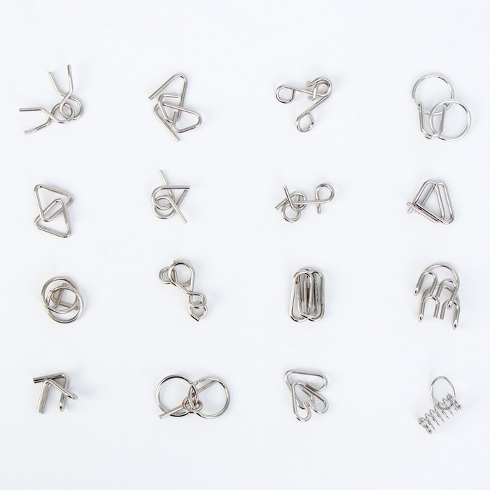 Металлические головоломки 16 шт Металлические головоломки 16 шт "Звери"