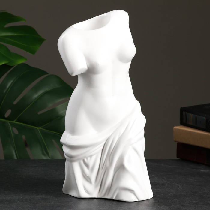 Кашпо - органайзер  Кашпо - органайзер "Венера Милосская" белая, 30см