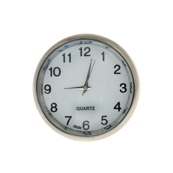 Часы автомобильные, внутрисалонные, d 4.5 см, белые Часы автомобильные, внутрисалонные, d 4.5 см, белые