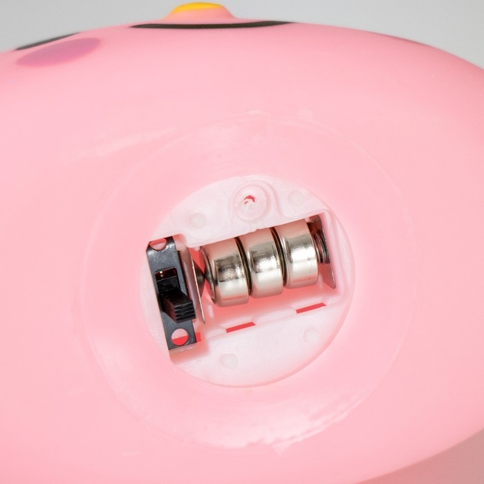 Ночник Ночник "Ушастик с бантиком" LED 1Вт 3хLR44 розовый 14х7х12,5см RISALUX