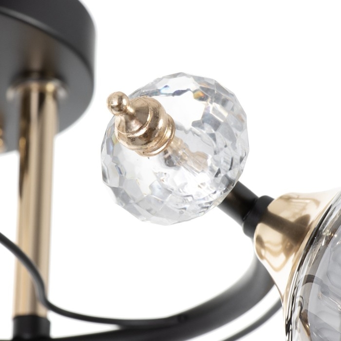 Люстра Люстра "Клео" 5хЕ27 40Вт черный 62х62х24см BayerLux