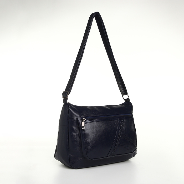 Сумка женская на молнии, цвет синий Сумка женская на молнии, цвет синий