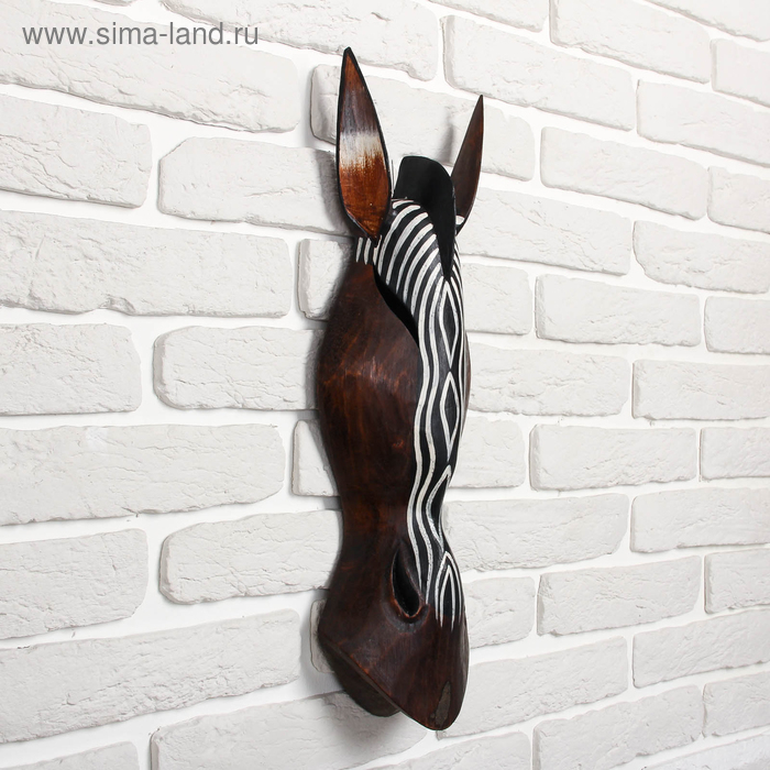 Маска дерево Маска дерево "Зебра" 50х16х7 см