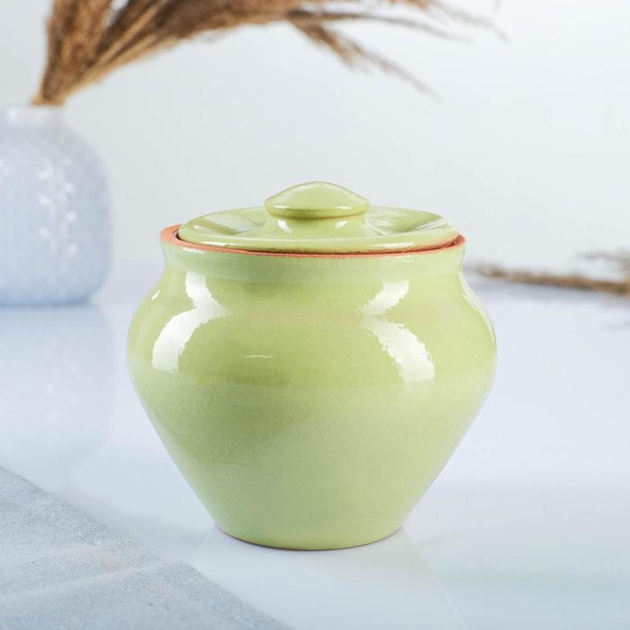 Набор  Набор "Вятская керамика №6" 0,5х6 + ухват, салатовый