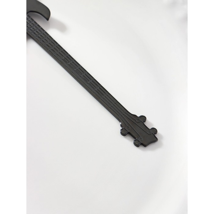 Ложка десертная из нержавеющей стали Magistro &laquo;Гитара&raquo;, длина 12 см, цвет чёрный