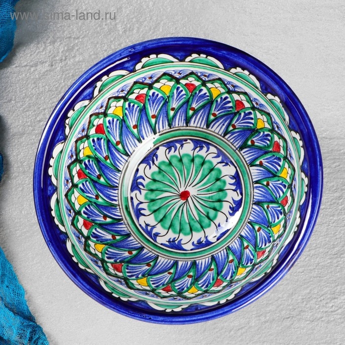 Коса Риштанская Керамика  Коса Риштанская Керамика "Узоры", 18 см, большая,  микс