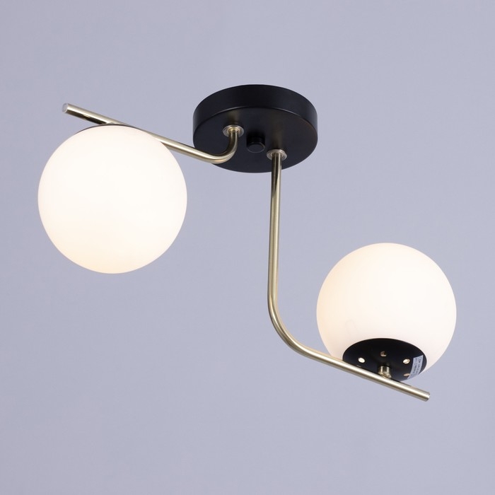 Люстра Люстра "Скарлет" 2х40Вт Е27 Чёрный, золото 33х13,5х16см