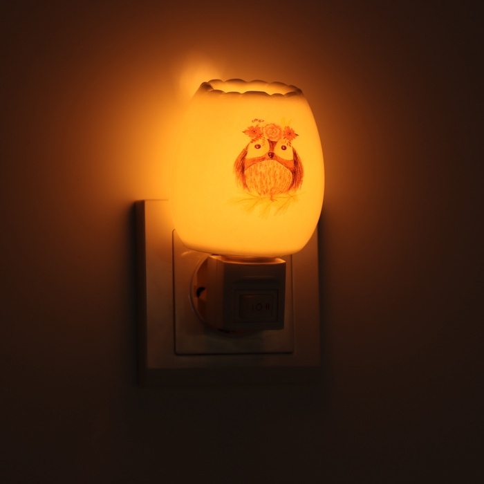 Светильник Светильник "Тетушка сова" 1х7Вт Е11 белый 6х7х11см