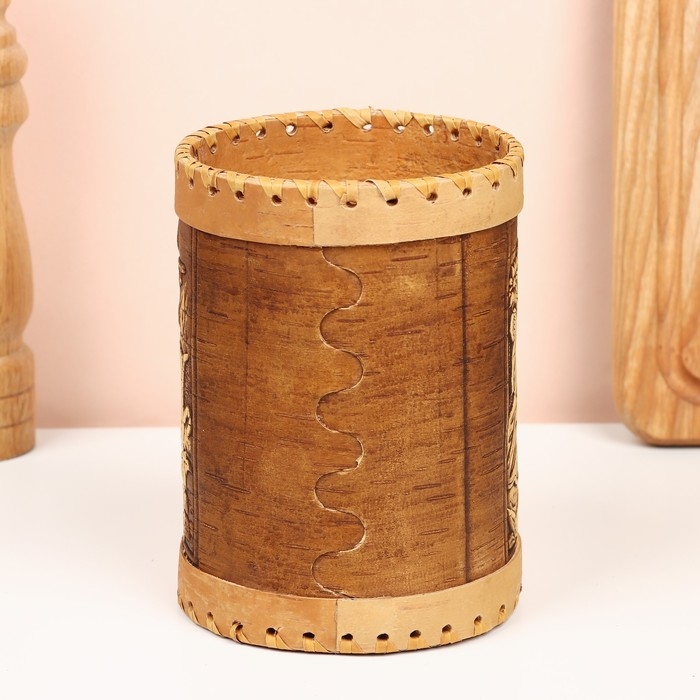 Туес «Деревня", сахар, 10 х 10 х 14 см