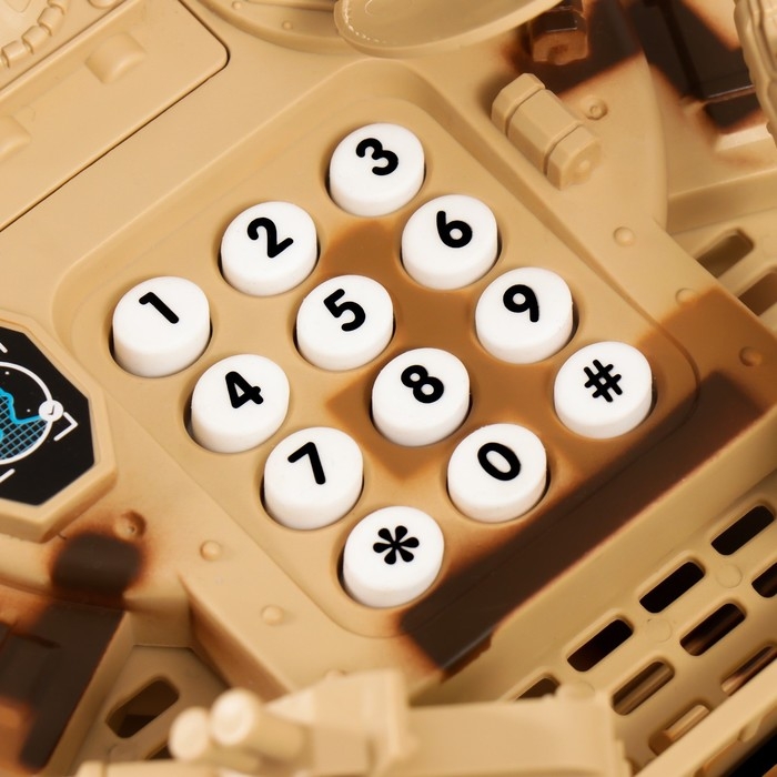 Копилка пластик Копилка пластик "Танк" кодовый замок, звук АА 43х16х16 см