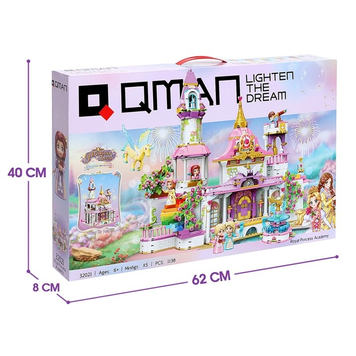 Конструктор Принцессы «Цветочный дворец», 1138 деталей Конструктор Принцессы «Цветочный дворец», 1138 деталей