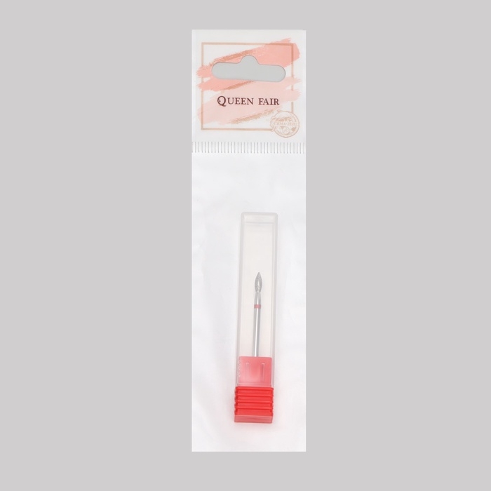 Фреза алмазная для маникюра «Пламя», мелкая зернистость, 2,3 × 5 мм, в пластиковом футляре Фреза алмазная для маникюра «Пламя», мелкая зернистость, 2,3 × 5 мм, в пластиковом футляре