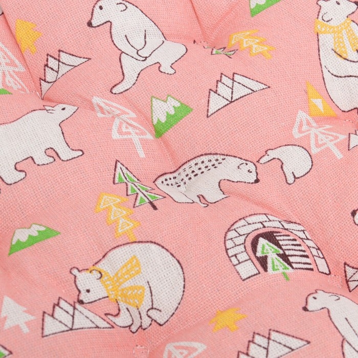 Лежак для животных  Лежак для животных "Мишка в облаках", 40 х 40 х 10 см, розовый