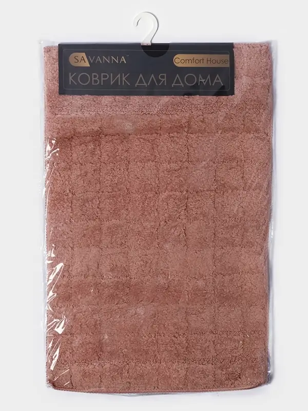 Коврик для ванной из микрофибры SAVANNA &laquo;Таормина&raquo;, 40&times;60 см, пыльная роза