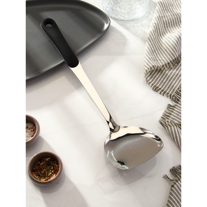 Лопатка из нержавеющей стали Доляна Home, 37,5×10 см, толщина 3 мм Лопатка из нержавеющей стали Доляна Home, 37,5×10 см, толщина 3 мм