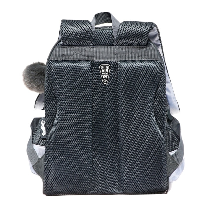 Рюкзак каркасный, 35х26х13, Seventeen, девочка EVA, серый