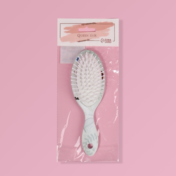 Расчёска массажная, 5,5 × 16 см, рисунок МИКС