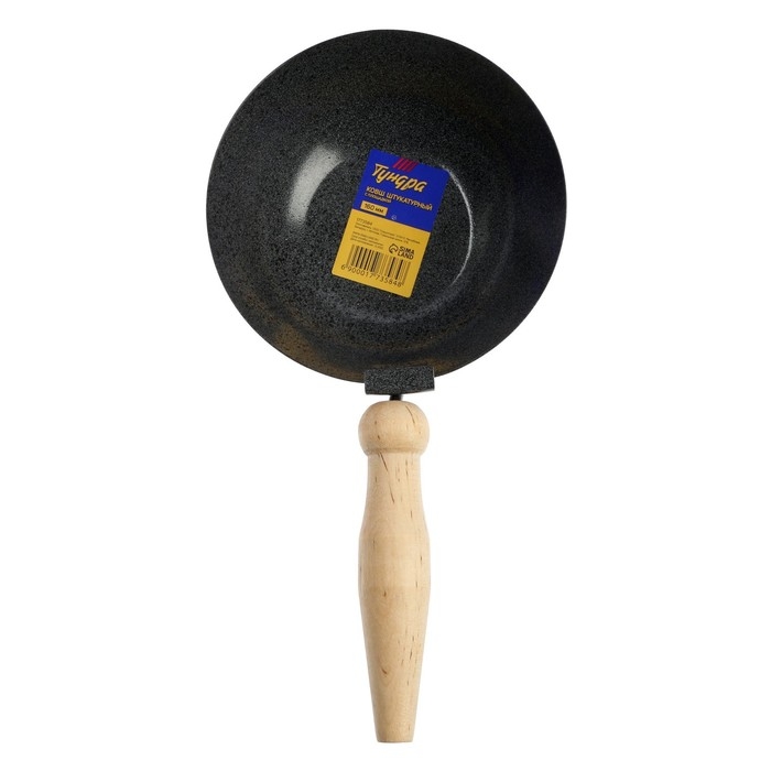 Ковш штукатурный ТУНДРА, 160 мм, с площадкой, сталь, деревянная рукоятка Ковш штукатурный ТУНДРА, 160 мм, с площадкой, сталь, деревянная рукоятка