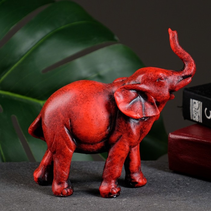 Фигура Фигура "Слоник" красный, 13х5х14см