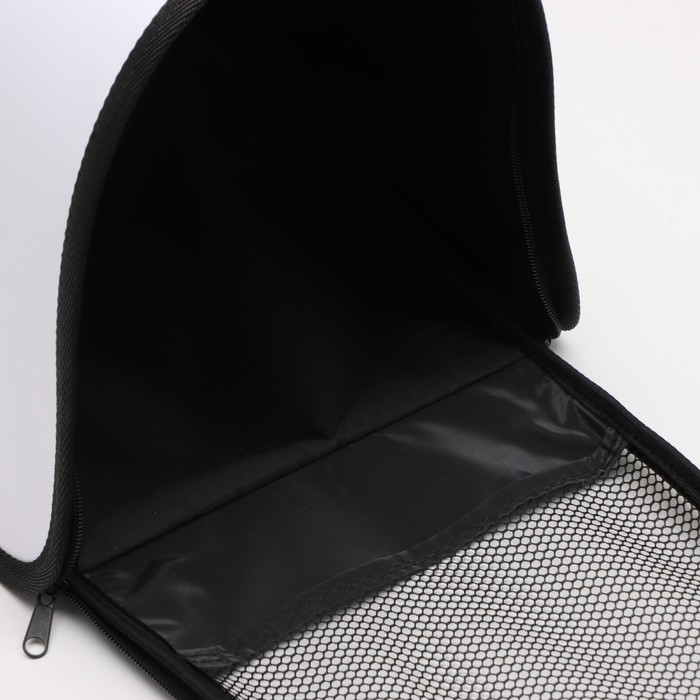 Сумка - переноска для животных каркасная,  45 х 25 х 30 см, белая с котами Сумка - переноска для животных каркасная,  45 х 25 х 30 см, белая с котами