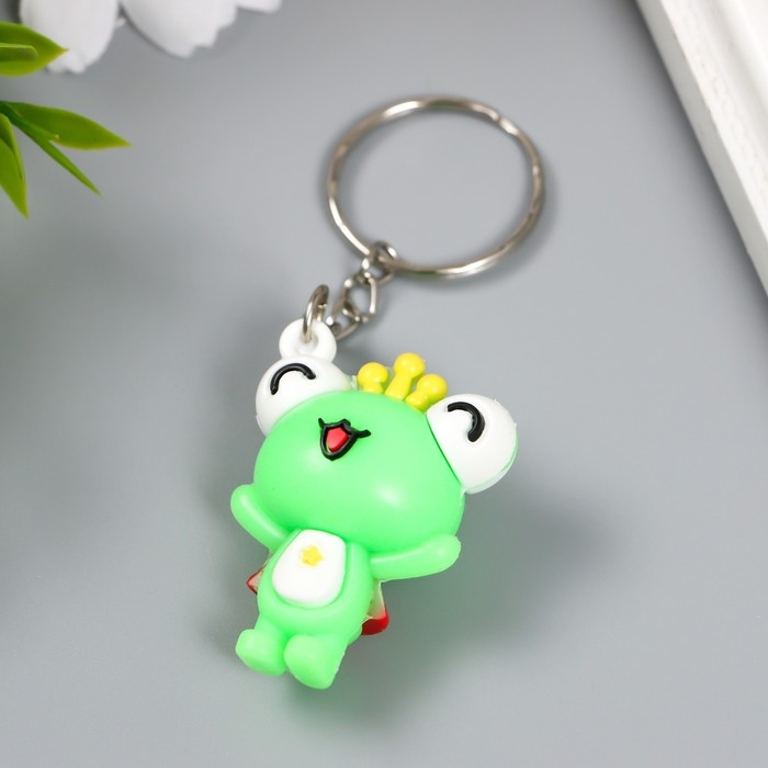 Брелок резина Брелок резина "Лягуха в короне" МИКС 3,5х3х1,5 см