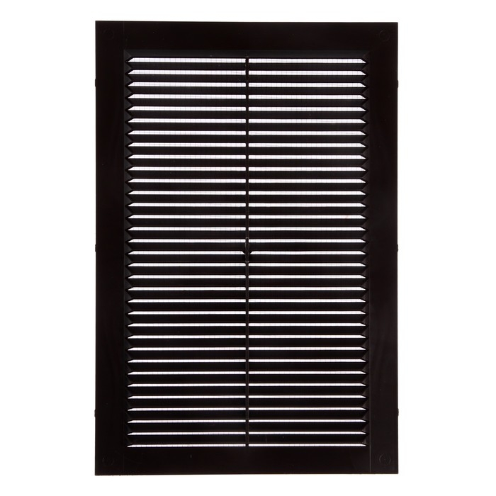 Решетка вентиляционная ZEIN Люкс Л200КР, 200 x 300мм, с сеткой, неразъемная, коричневая Решетка вентиляционная ZEIN Люкс Л200КР, 200 x 300мм, с сеткой, неразъемная, коричневая