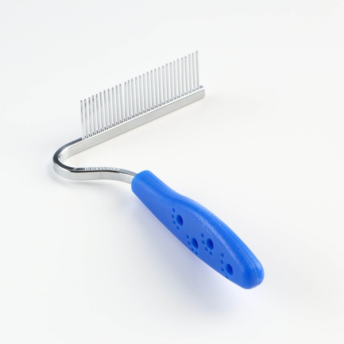 Расчёска  Расчёска "Лапки" изогнутая, 10,5 х 15 см, синяя