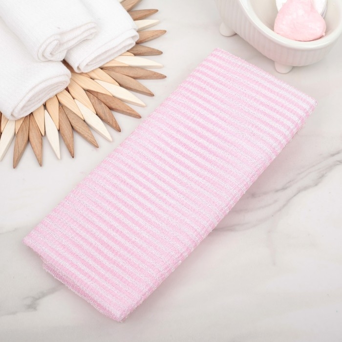 Мочалка для тела Доляна «Японская», 90 см, в полоску, цвет МИКС Мочалка для тела Доляна «Японская», 90 см, в полоску, цвет МИКС