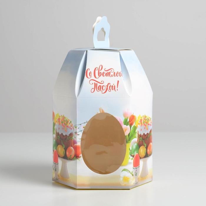 Коробка кондитерская складная, упаковка «Со Светлой Пасхой», 16,5 х 14,5 х 21 см Коробка кондитерская складная, упаковка «Со Светлой Пасхой», 16,5 х 14,5 х 21 см