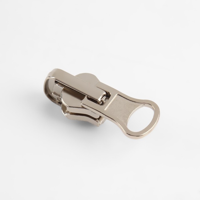 Бегунок автоматический реверсивный для молнии «Трактор», №8, 10 шт, цвет никель Бегунок автоматический реверсивный для молнии «Трактор», №8, 10 шт, цвет никель