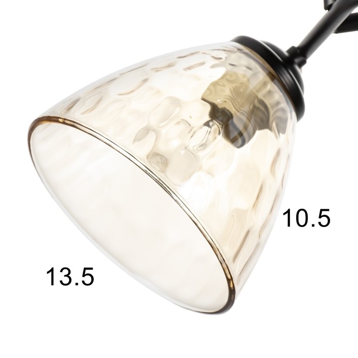 Люстра Люстра "Шарлин" 2хЕ27 40Вт черный 46х25х26 см BayerLux