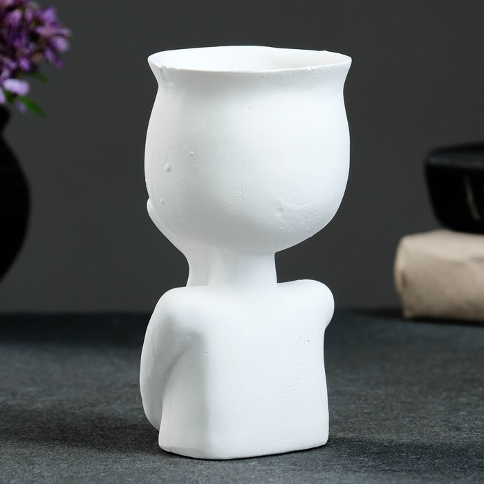 Подсвечник  Подсвечник "Винтаж" белый 14,7см