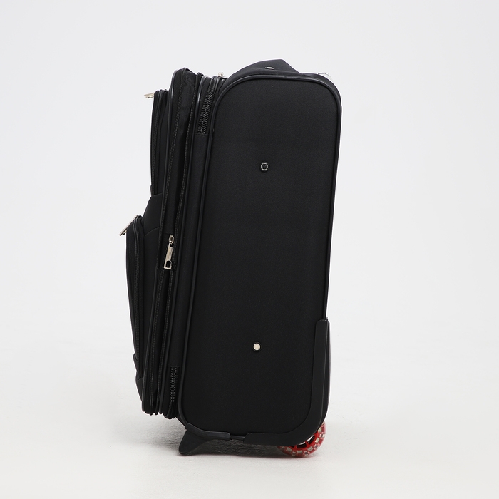 Чемодан малый 33 л (S), отдел на молнии, с расширением, кодовый замок, 3 колеса, 2 наружных кармана, цвет чёрный Чемодан малый 33 л (S), отдел на молнии, с расширением, кодовый замок, 3 колеса, 2 наружных кармана, цвет чёрный