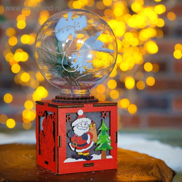 Декор с подсветкой Декор с подсветкой "Новогодний шар" 7,5×7,5×14 см