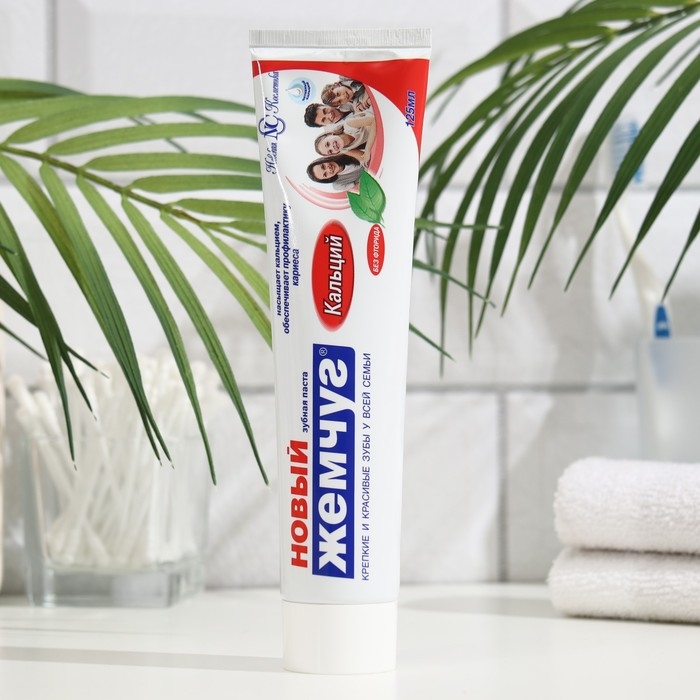 Зубная паста «Новый жемчуг», кальций, 125 мл Зубная паста «Новый жемчуг», кальций, 125 мл