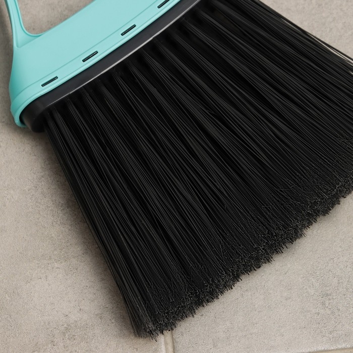 Веник для пола с совком «Практик», цвет бирюзовый Веник для пола с совком «Практик», цвет бирюзовый