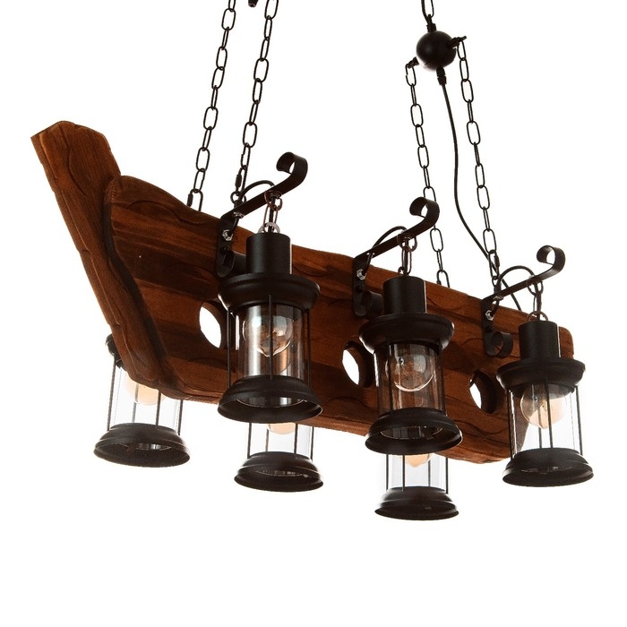 Люстра Люстра "Баркас" 6хЕ27 40Вт черный 90х100 см