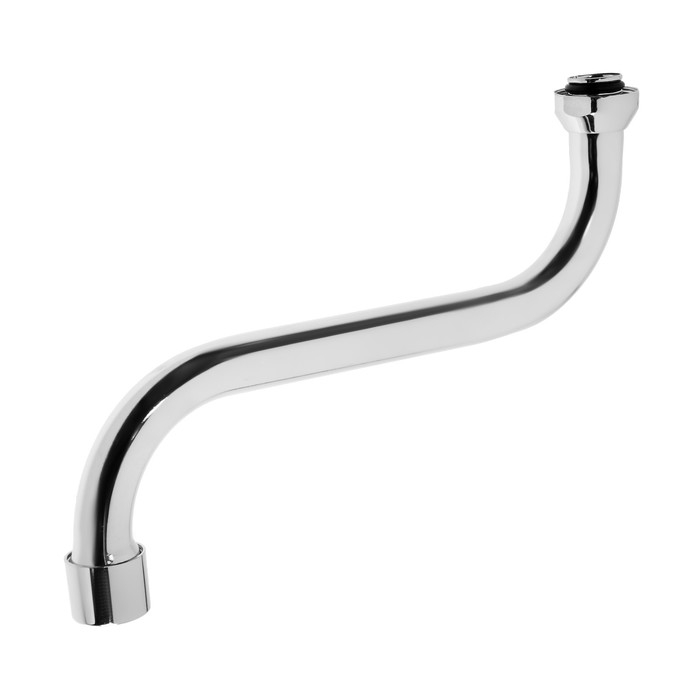 Излив для смесителя ZEIN, 3/4 Излив для смесителя ZEIN, 3/4", S-образный, по оси 21 см, аэратор пластик