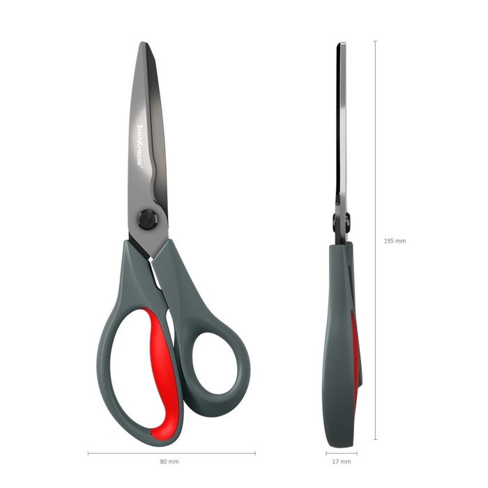 Ножницы 3 в 1, ErichKrause Santoku, 20.5 см, для бумаги, секатор, кусачки, блистер Ножницы 3 в 1, ErichKrause Santoku, 20.5 см, для бумаги, секатор, кусачки, блистер