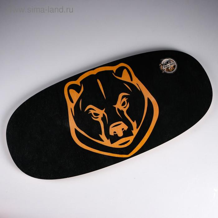 Доска балансировочная балансборд  Доска балансировочная балансборд "Медведь" D ролика 9 см, 75×35х1,5 см