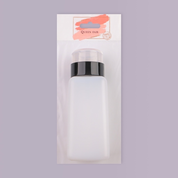 Флакон с помпой, 280 мл, белый/чёрный Флакон с помпой, 280 мл, белый/чёрный