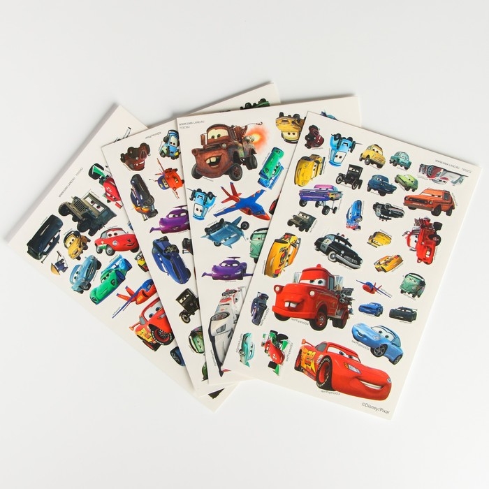 Набор для творчества «Наклейки переводные» Тачки, 100 переводок Набор для творчества «Наклейки переводные» Тачки, 100 переводок