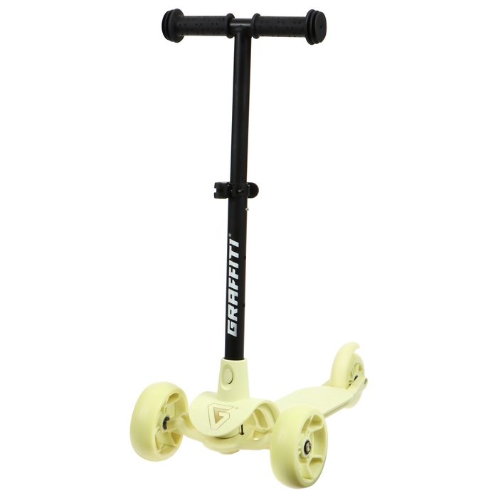Самокат детский GRAFFITI Baby 24, колёса PU 120/10 мм, цвет жёлтый Самокат детский GRAFFITI Baby 24, колёса PU 120/10 мм, цвет жёлтый