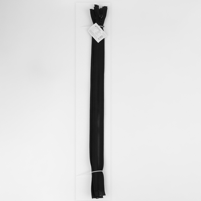 Молния «Трактор», №7, разъёмная, замок автомат, 60 см, цвет чёрный, цена за 1 штуку