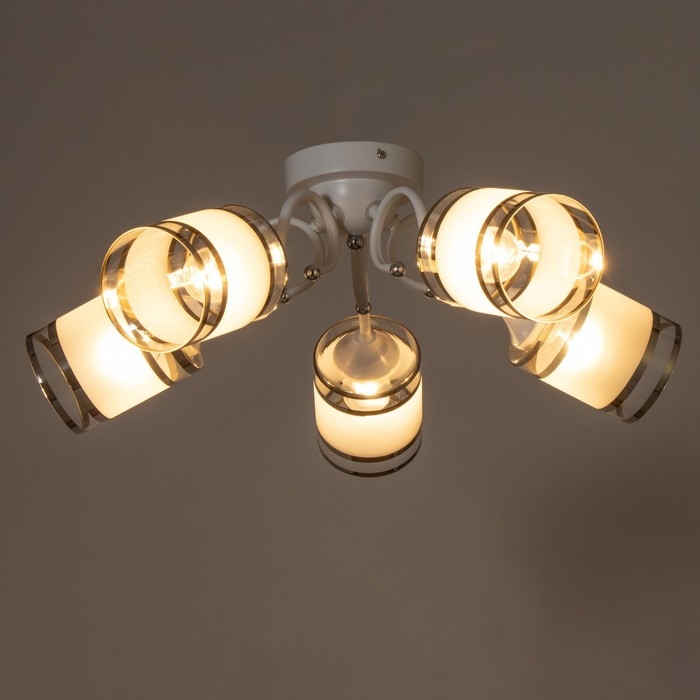 Люстра Люстра " Эмма" 5хЕ27 40Вт белый 51х51х25см BayerLux