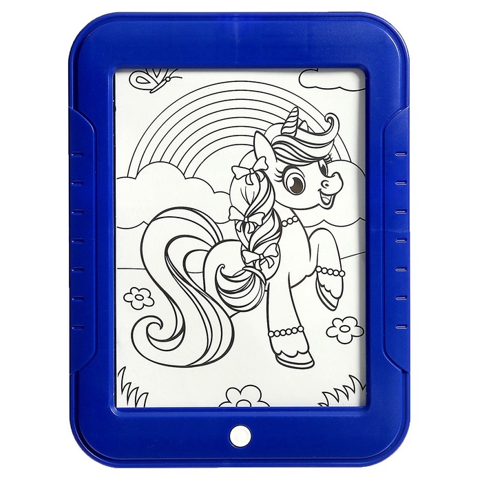 Планшет для рисования «Волшебный единорог», 6 неоновых фломастеров, 6 картинок, 8 световых эффектов Планшет для рисования «Волшебный единорог», 6 неоновых фломастеров, 6 картинок, 8 световых эффектов