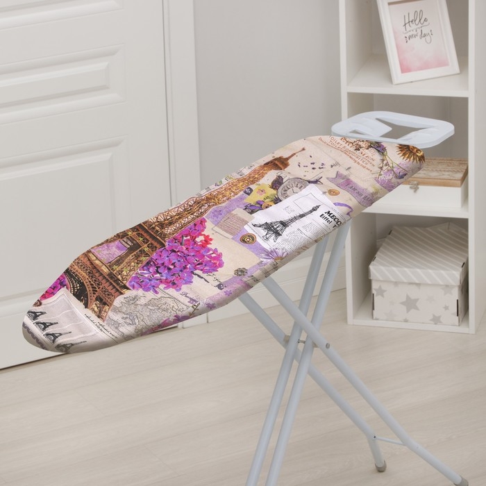 Чехол для гладильной доски Nika, 130×42 см, с поролоном, рисунок МИКС