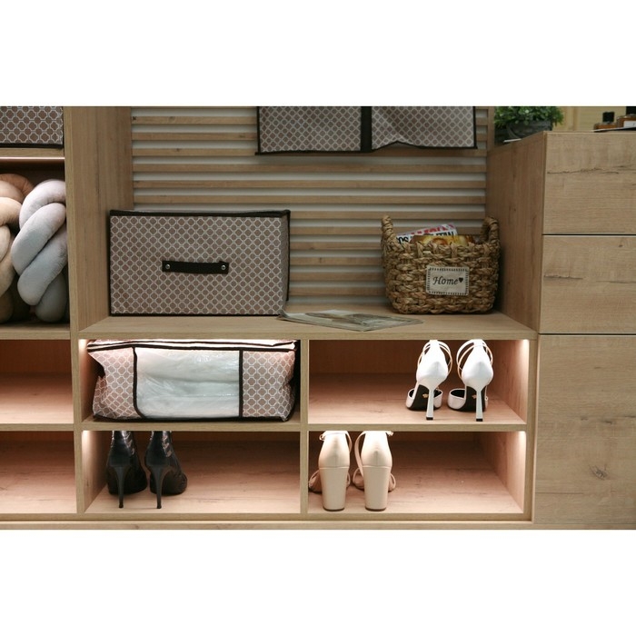 Кофр для хранения вещей Доляна «Браун», 45×30×20 см, цвет коричневый Кофр для хранения вещей Доляна «Браун», 45×30×20 см, цвет коричневый